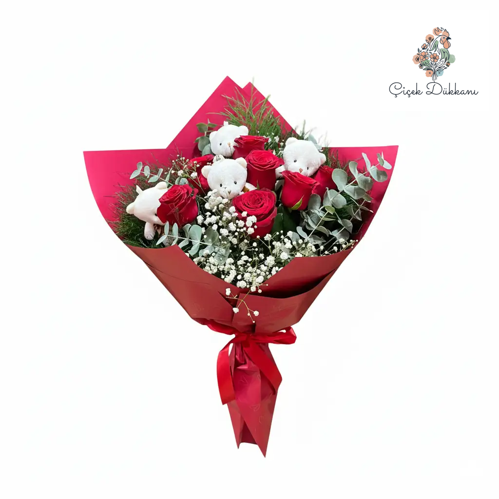 kirmizi-guller-ve-sevimli-ayciklar